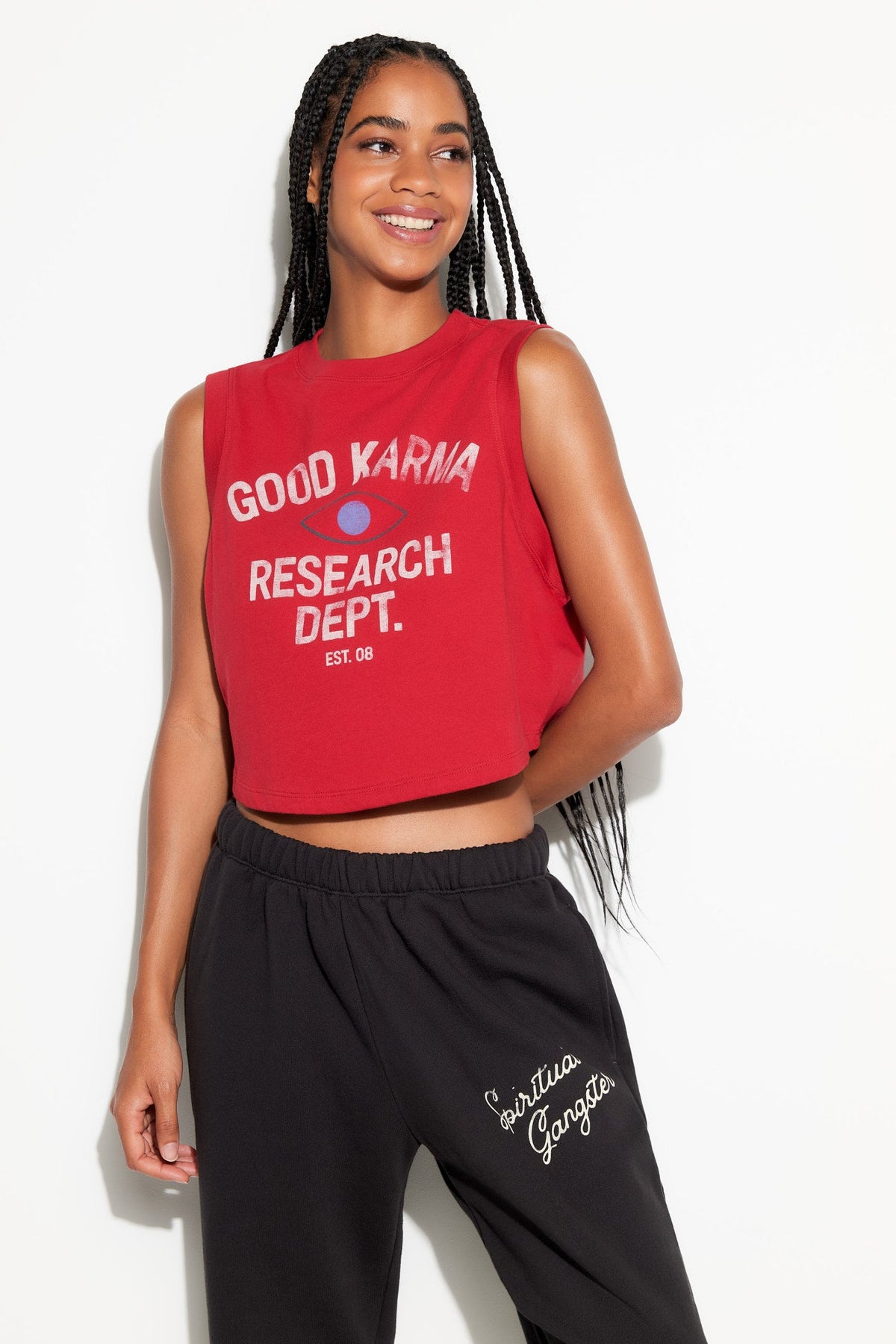 GOOD KARMA CRAWFORD CROP TANK