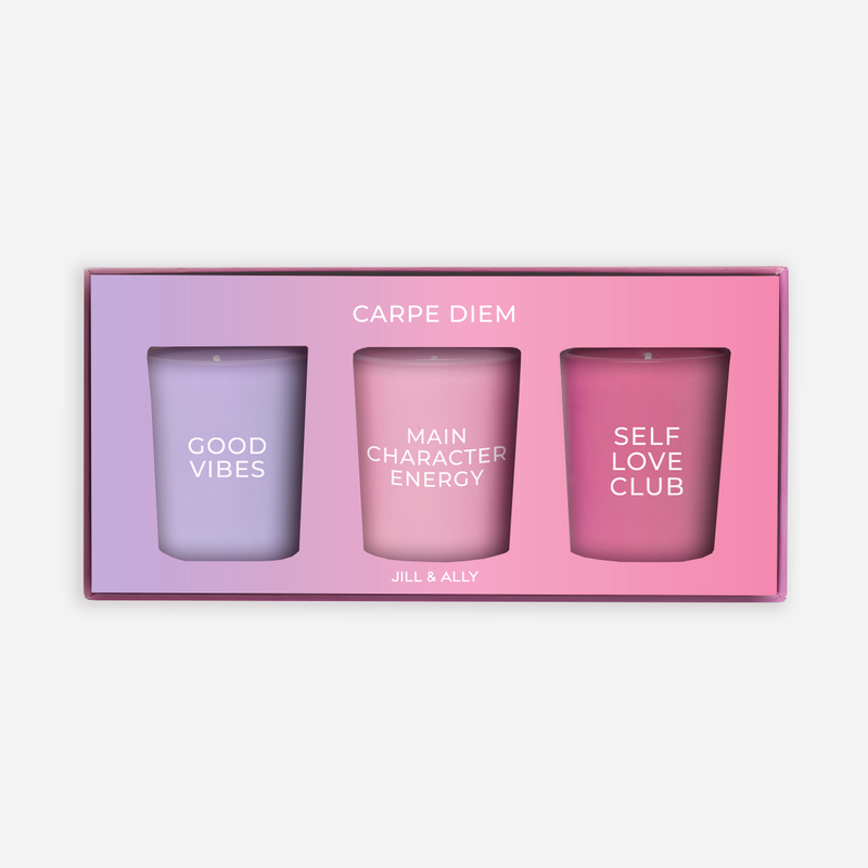 CARPE DIEM CRYSTAL CANDLE TRIO