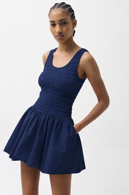 ILONA BUBBLE HEM DRESS