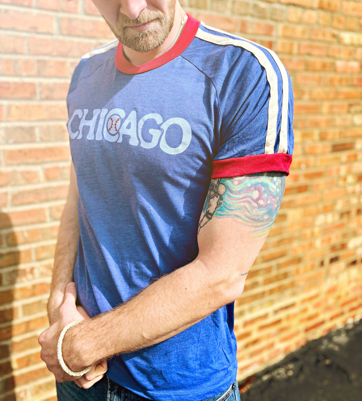 RETRO CHI BASEBALL RINGER