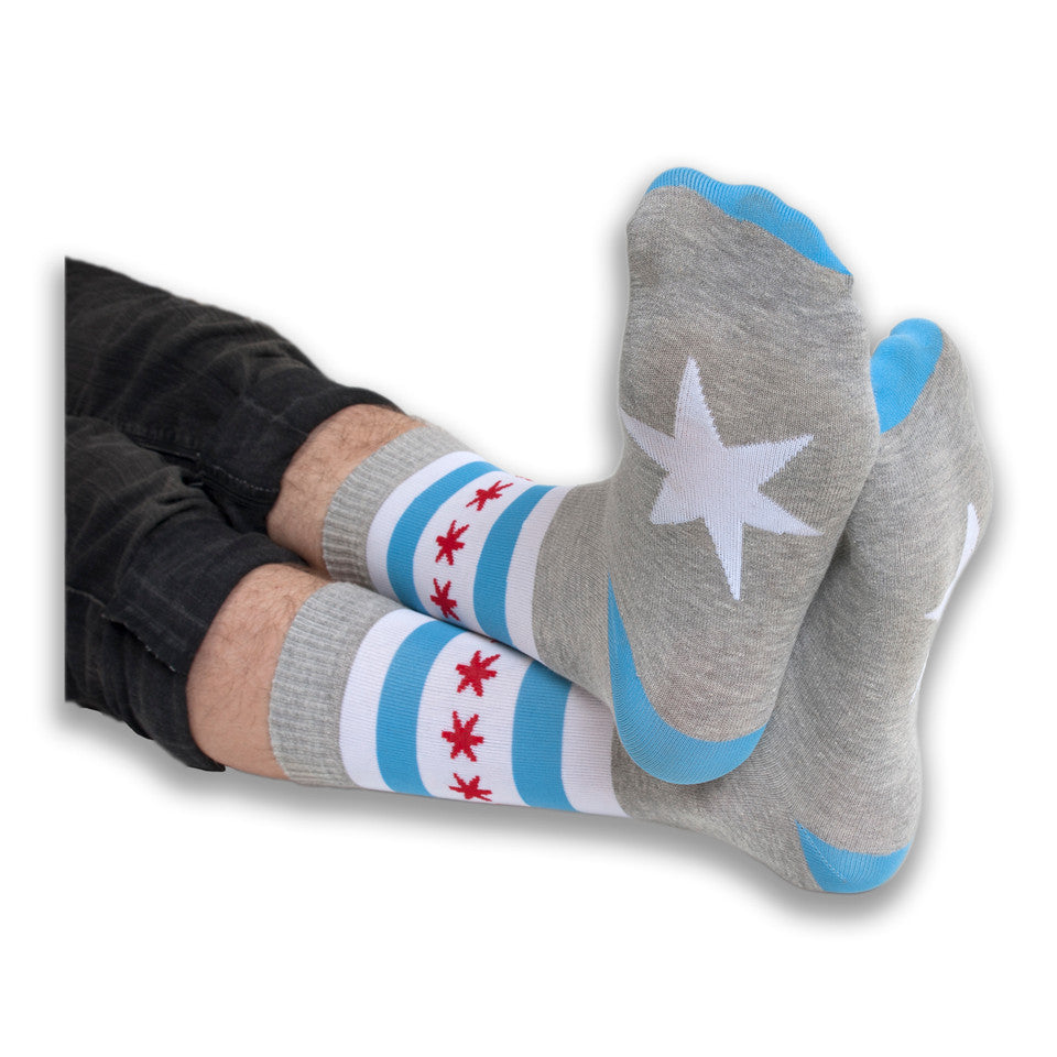 CHICAGO FLAG DRESS SOCKS