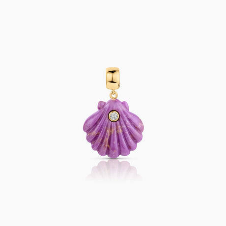 COQUILLE PURPLE MICA BALL CHARM + COCO