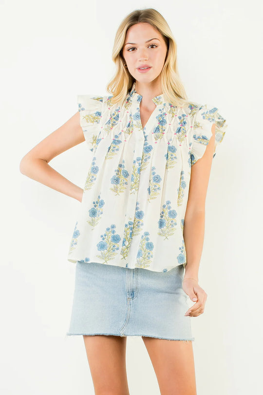RUFFLE BLOUSE