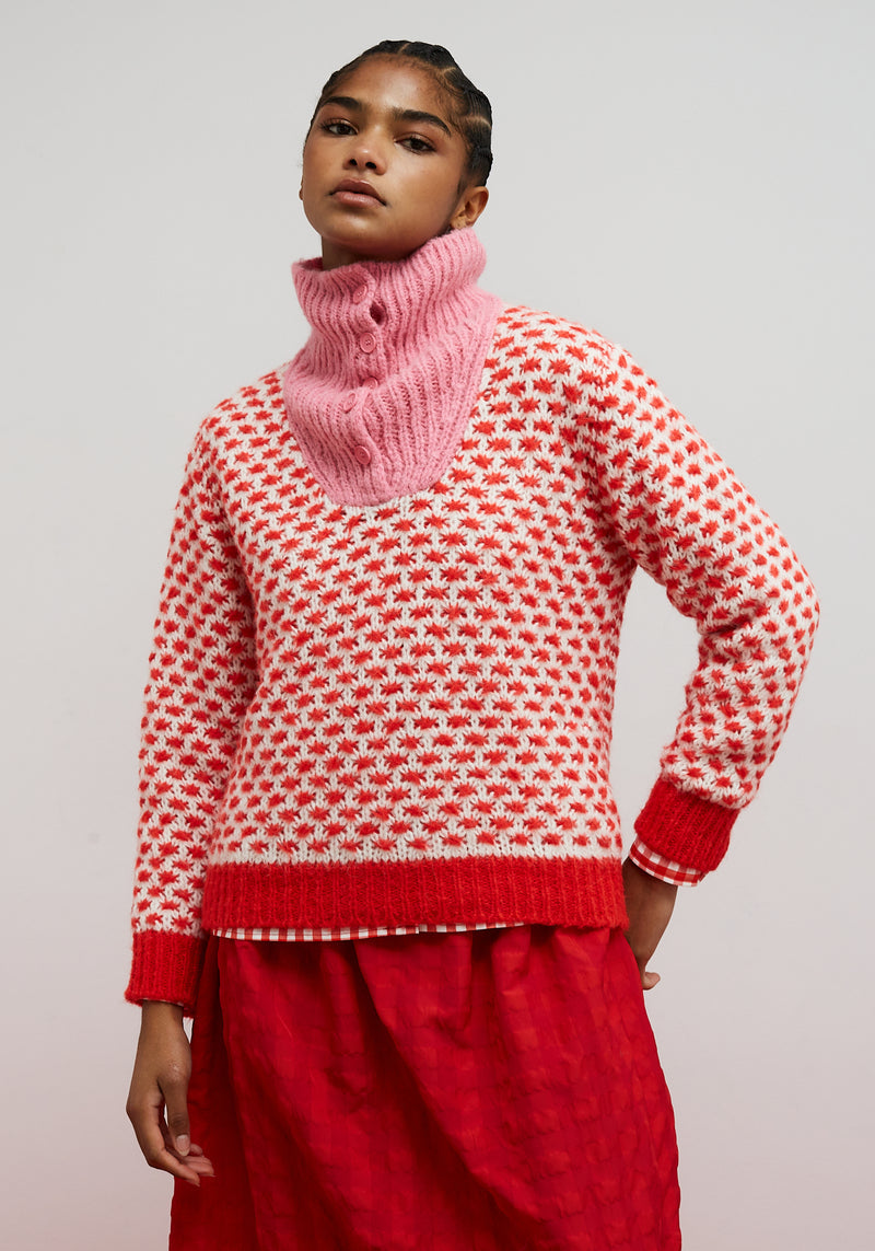 OPTIMIST BUTTON SWEATER