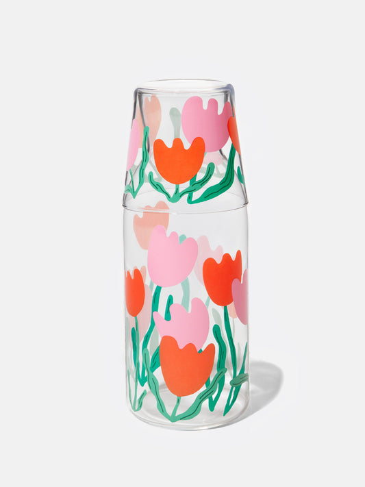 BLOOM JAR AND GLASS