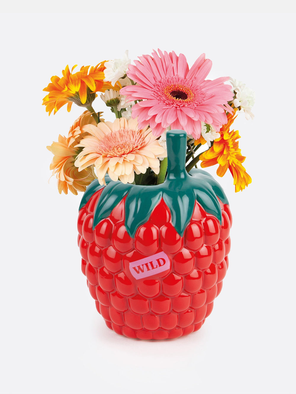 FARMER'S MARKET RASPBERRY VASE
