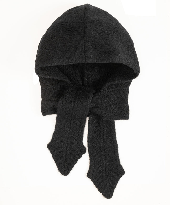 FUZZY SCARF HOOD