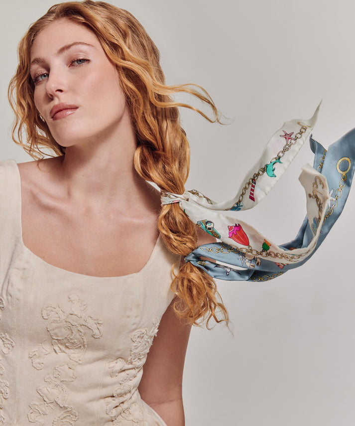 CHARMED LIFE SILK RIBBON SCARF