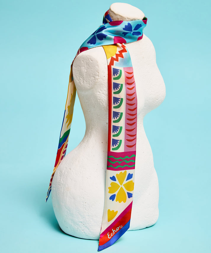 SILK RIBBON SCARF