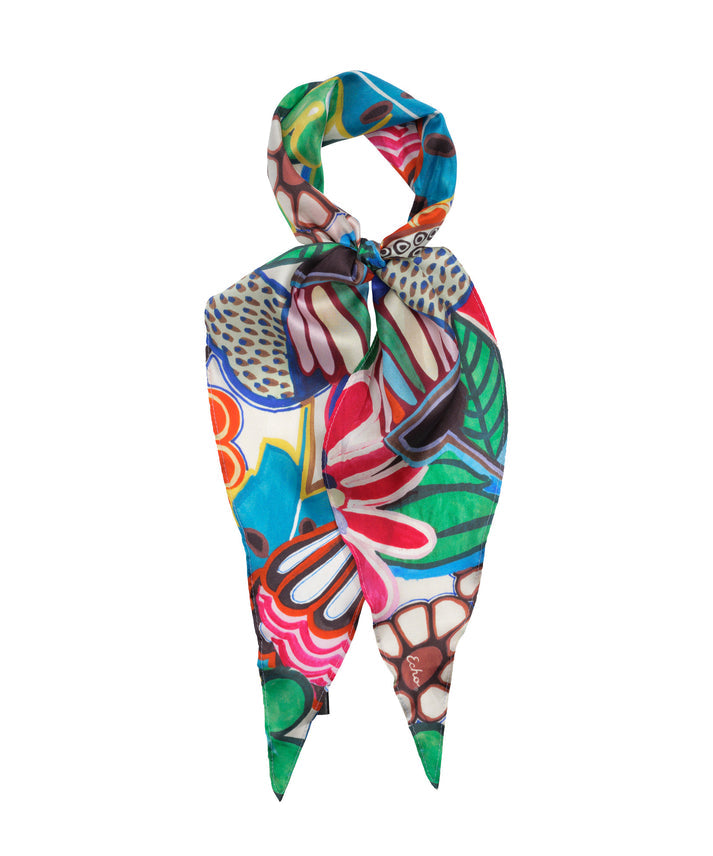 CELEBRATE FLORAL DIAMOND SCARF