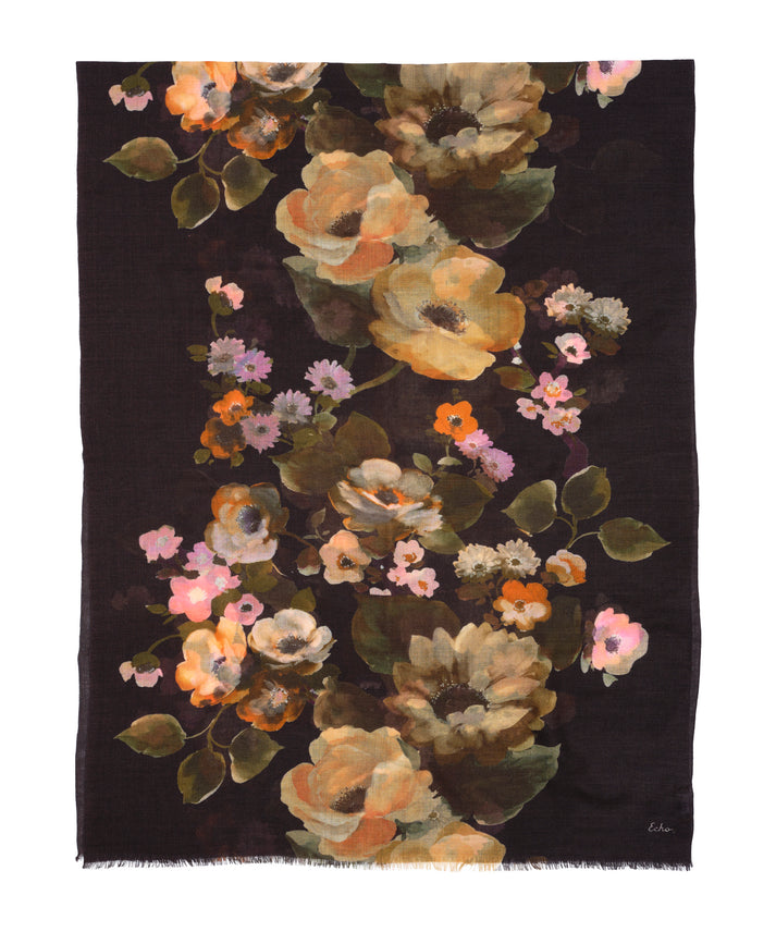 PAINTED FLORAL WRAP