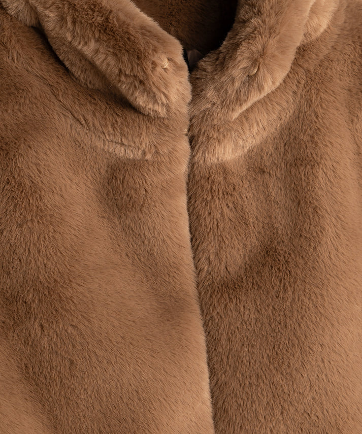 FAUX MINK FUR JACKET