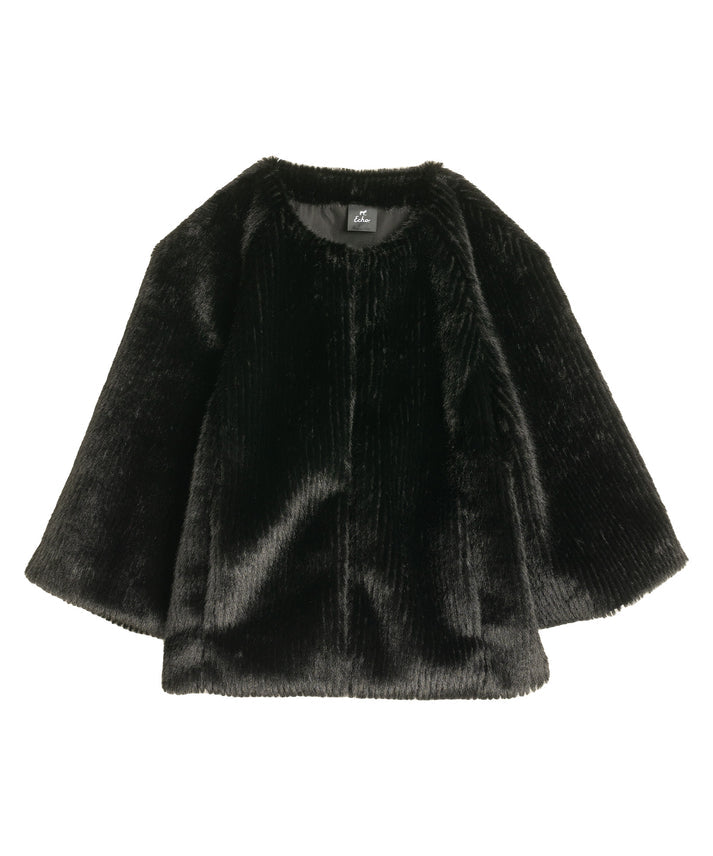 RAGLAN SLEEVE FUR JACKET