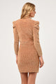 ZOSHA LUREX WRAP KNIT DRESS
