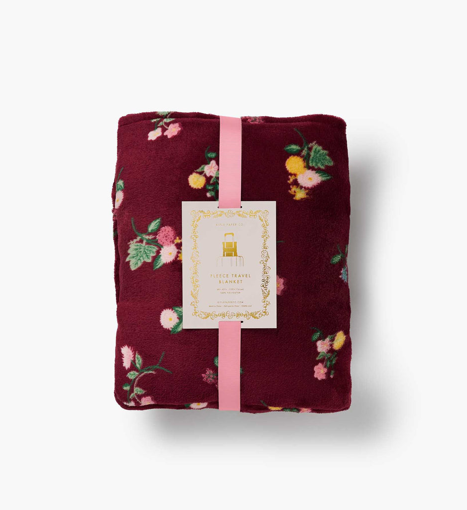 DITSY DAHLIA TRAVEL FLEECE BLANKET