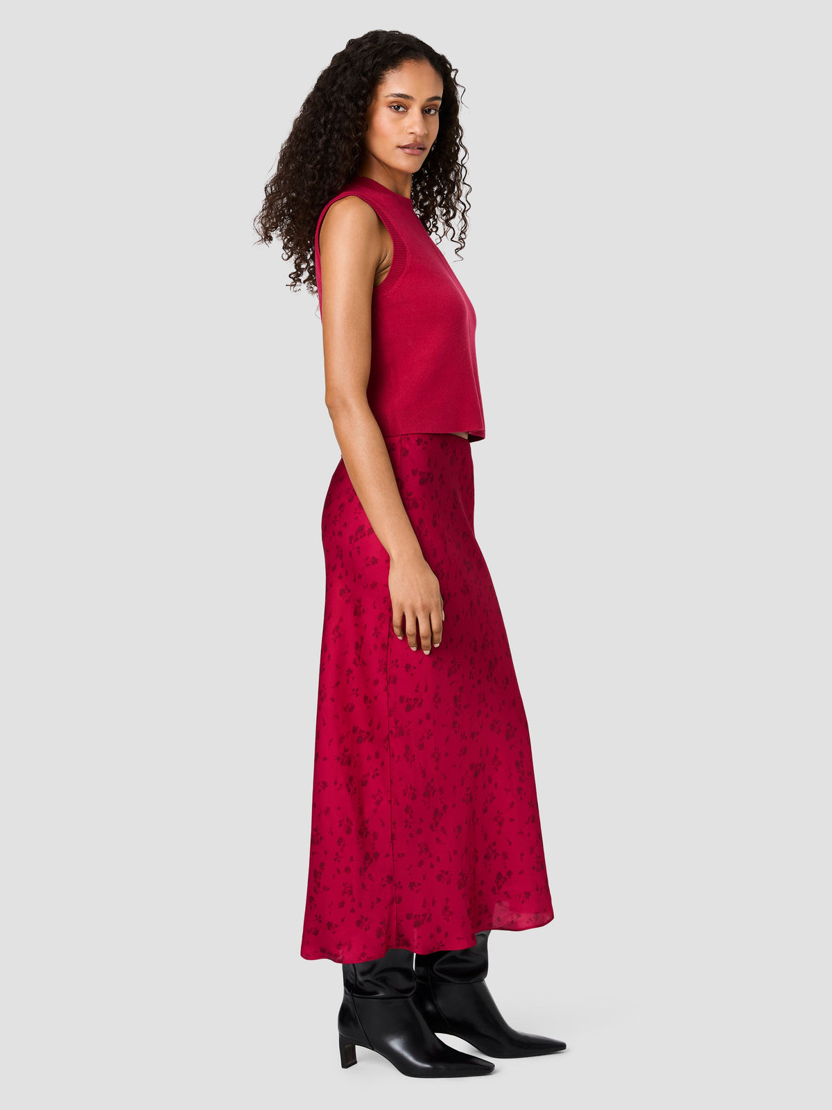 OONA SATIN MAXI SKIRT