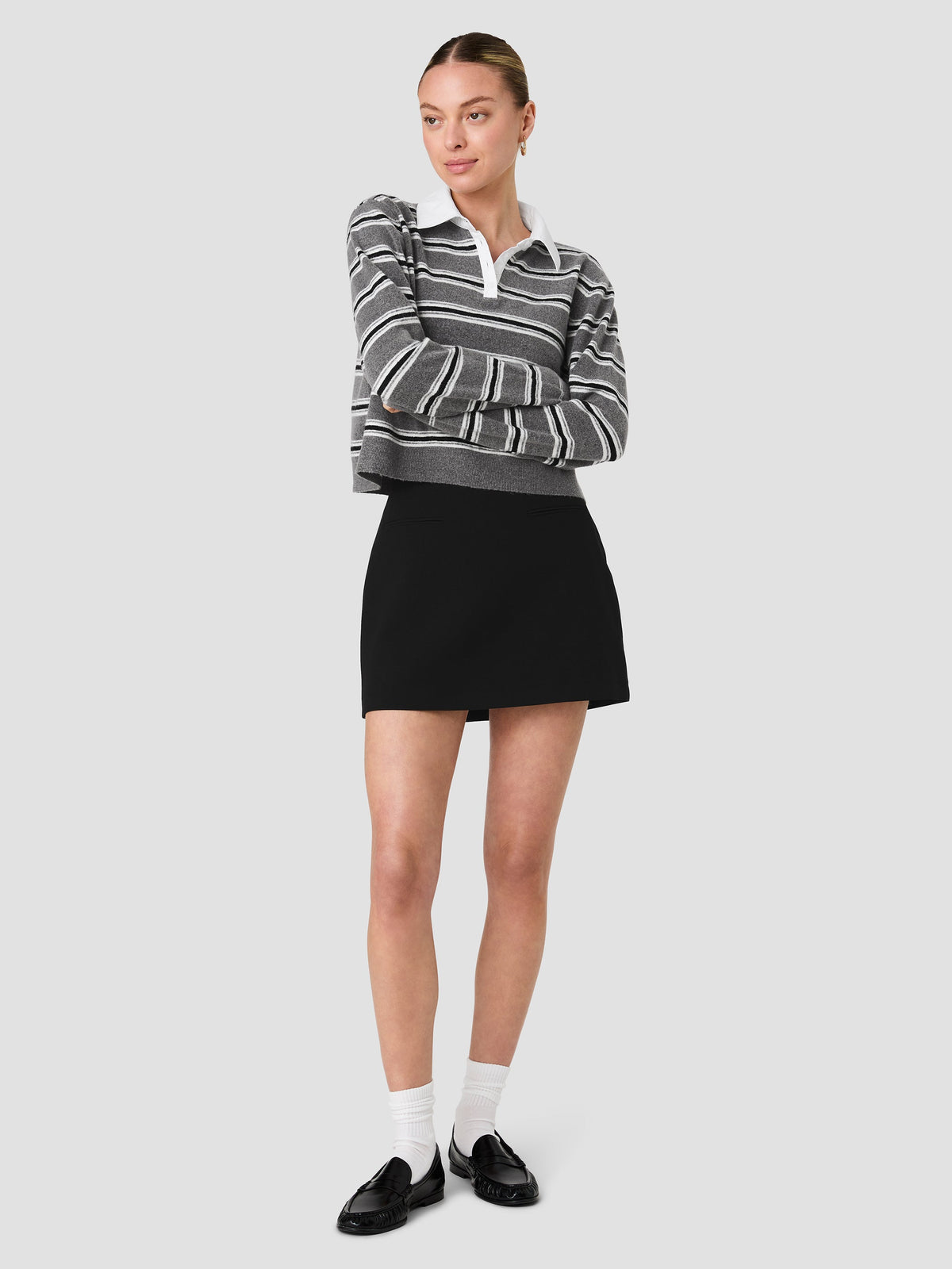YULIA KNIT CAMPUS PULLOVER