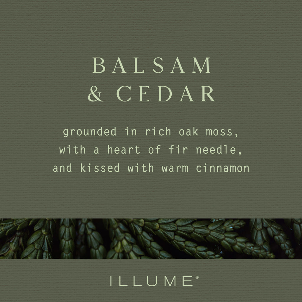 BALSAM CEDAR MERCURY ORNAMENT CANDLE