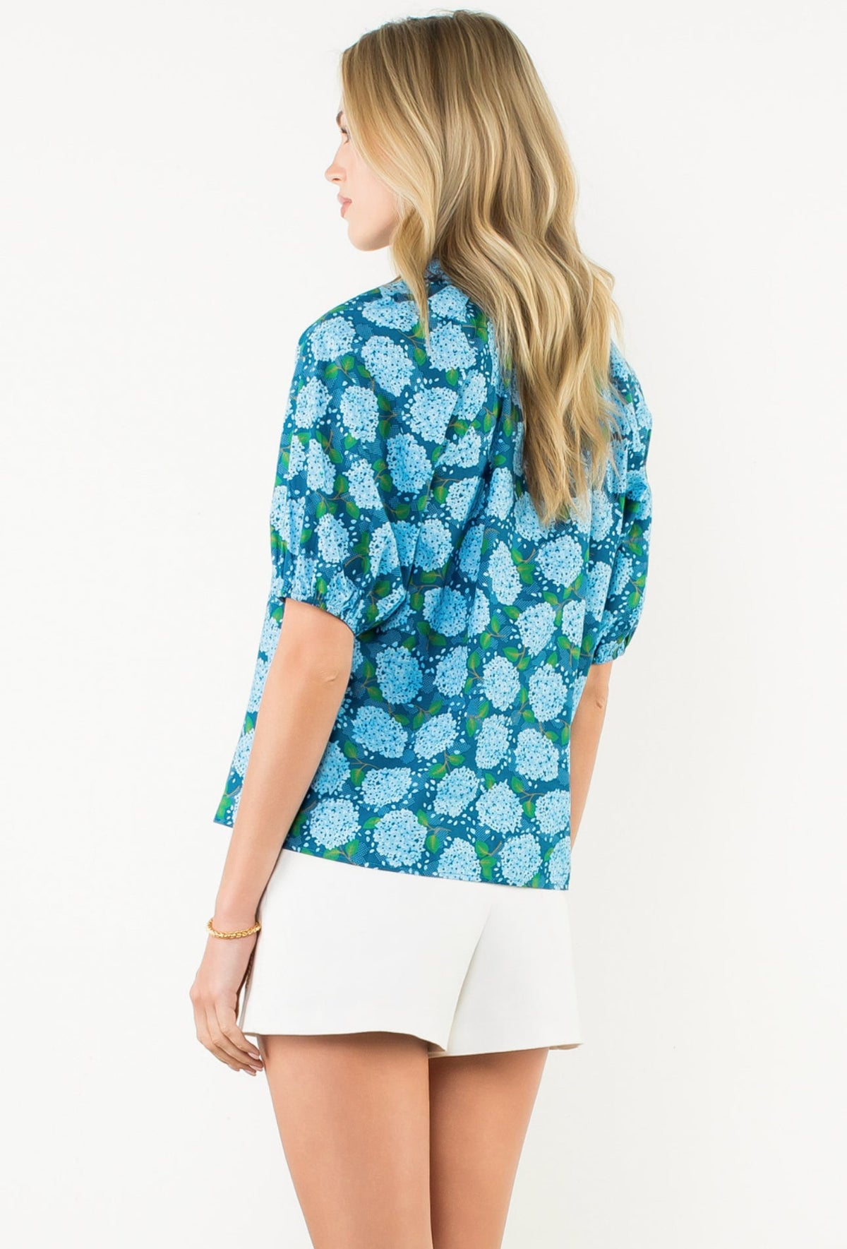 PUFF SLEEVE FLOWER TOP