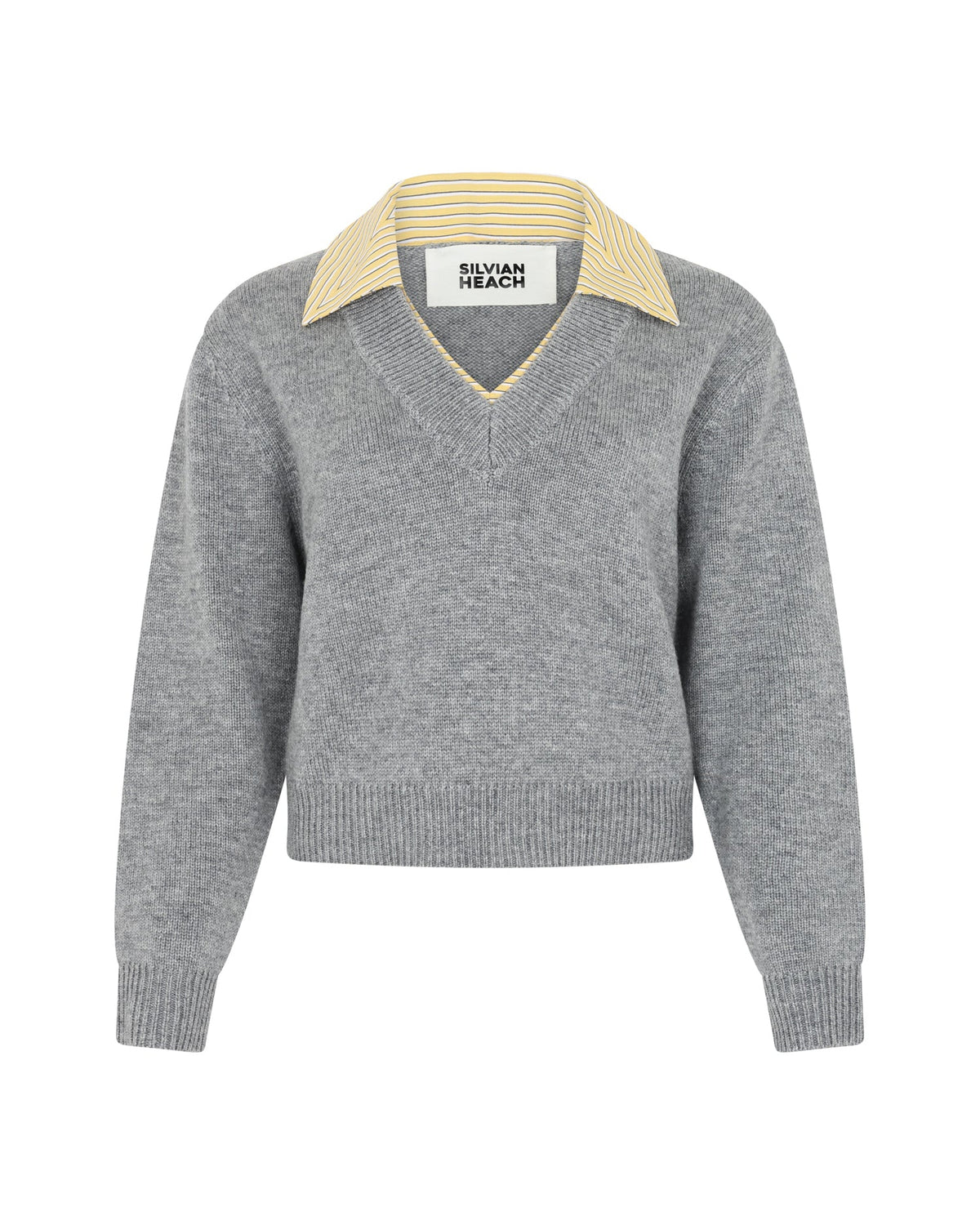 2FER COLLAR VNECK SWEATER