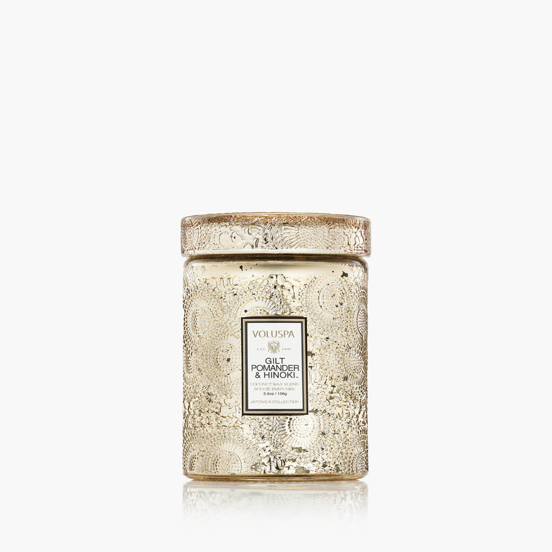 GILT POMANDER SMALL JAR