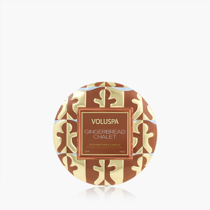 GINGERBREAD CHALET MINI TIN