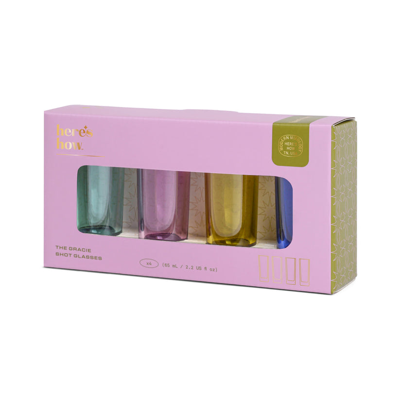 GRACIE SET/4 SHOT GLASSES