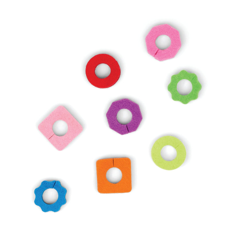 LINK SET 8 FELT DRINK TAGS