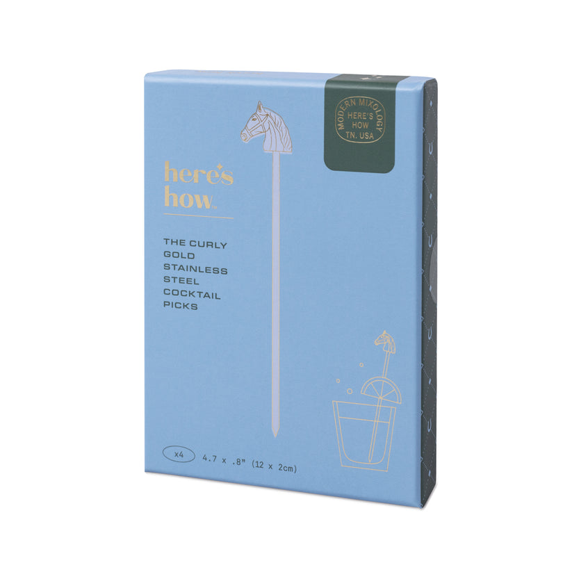 CURLY COCKTAIL PICKS