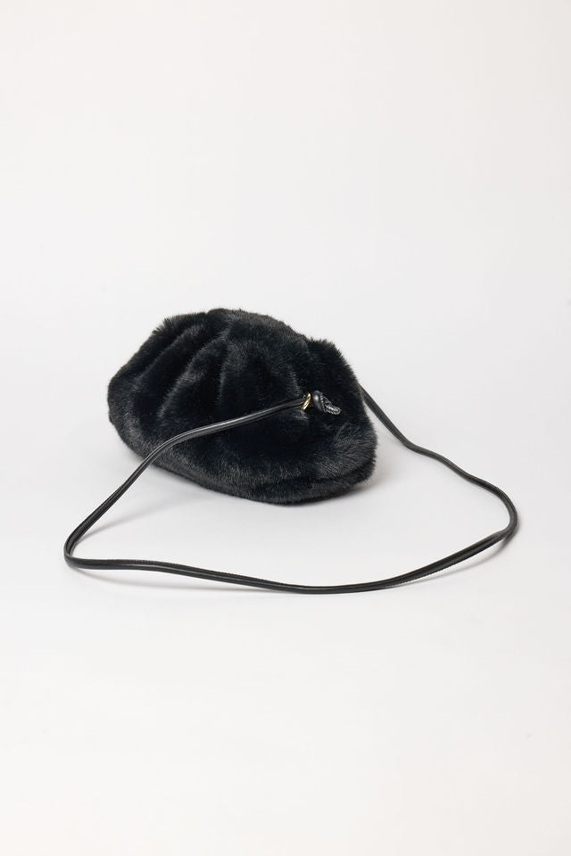 FAUX FUR CLUTCH