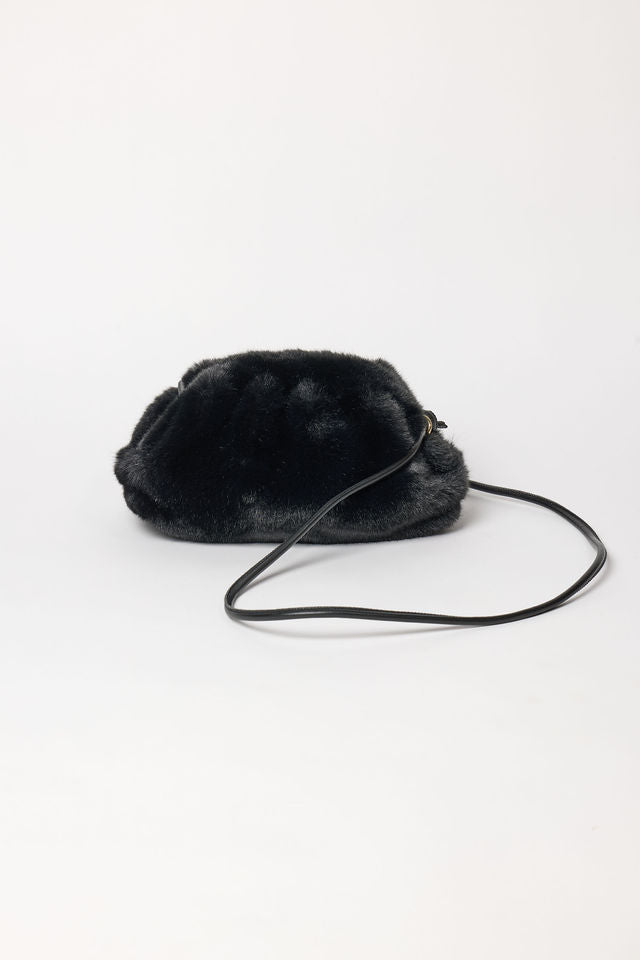 FAUX FUR CLUTCH
