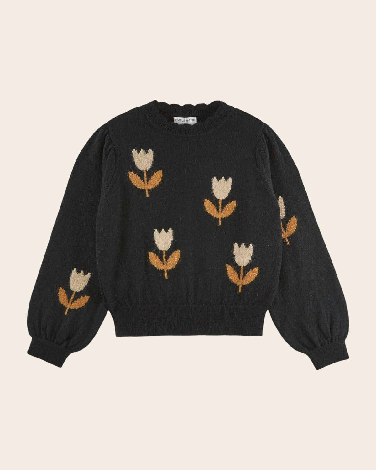 PULL INTARSIA TULIP SWEATER