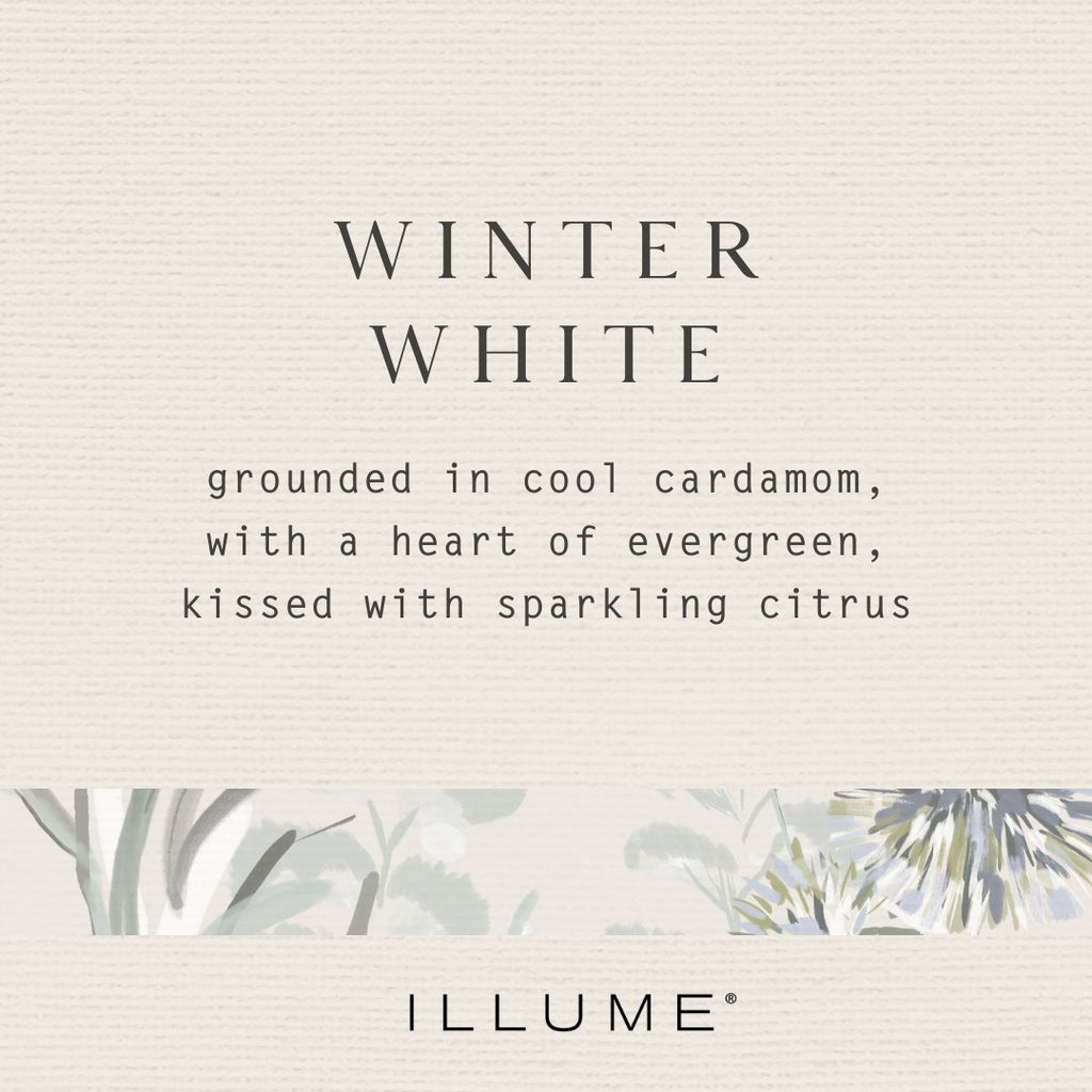 WINTER WHITE MERCURY ORNAMENT CANDLE