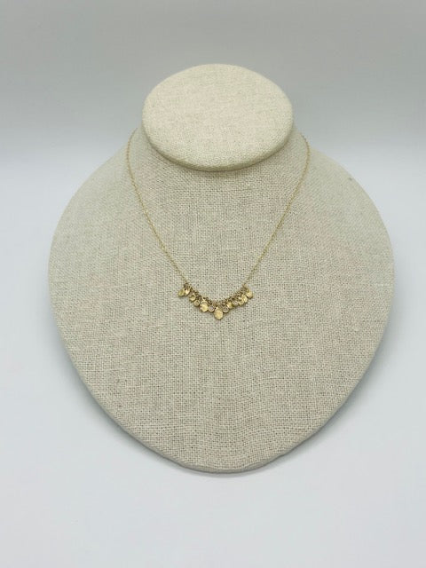 SMALL GOLDEN FLAKE CLUSTER NECKLACE