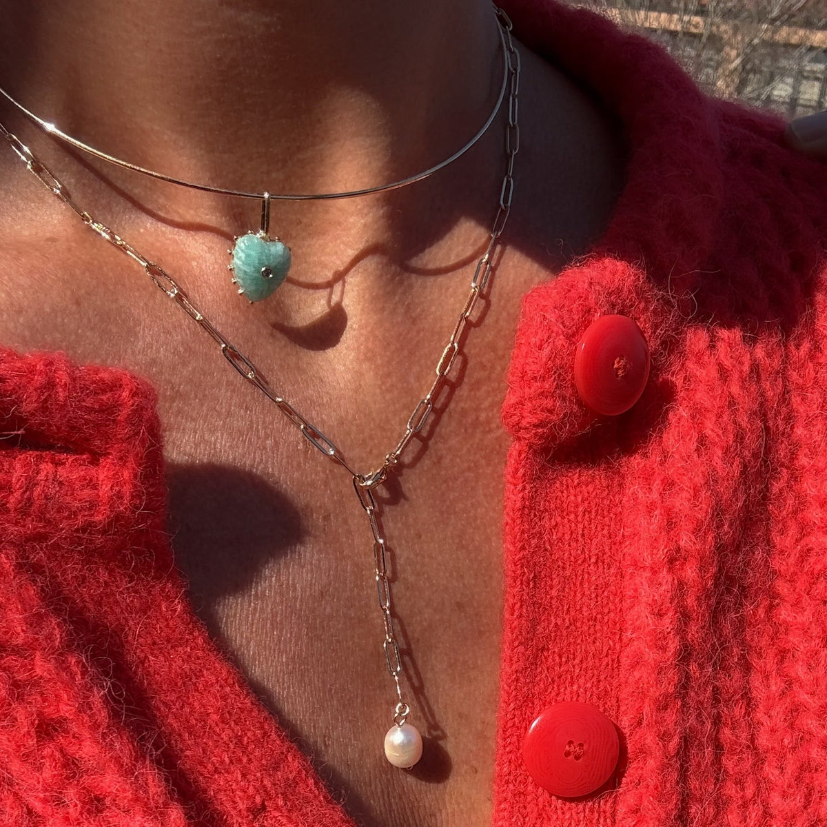 LEA PEARL LARIAT NECK