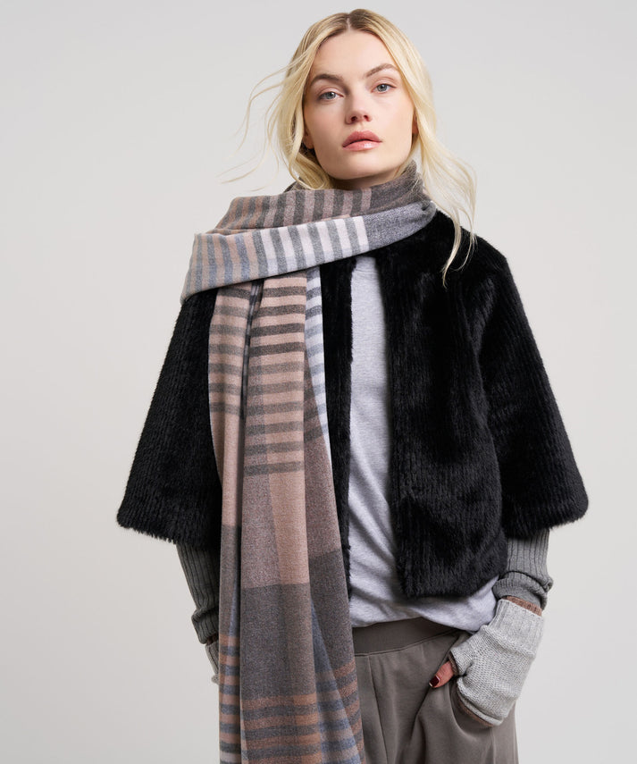 RAGLAN SLEEVE FUR JACKET