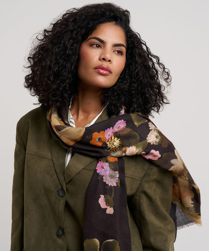 PAINTED FLORAL WRAP