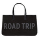 BLACK CANVAS TOTE ROAD TRIP