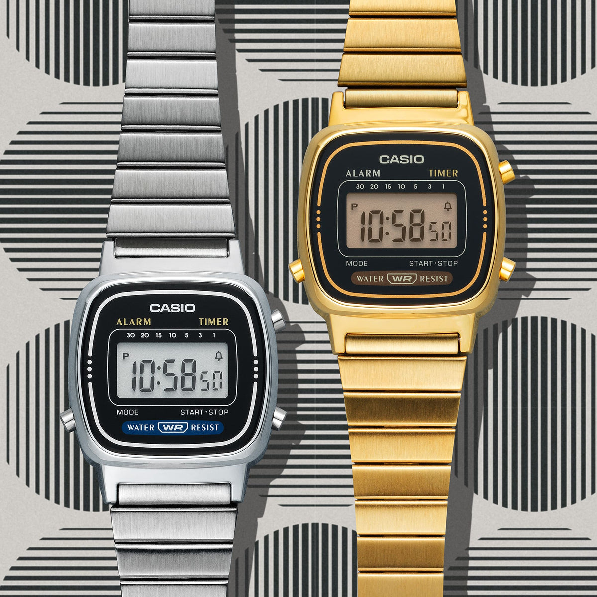 CASIO SILVER ALARM WATCH
