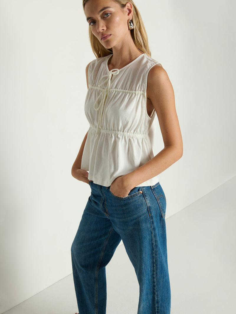 LACIE RUCHING TOP