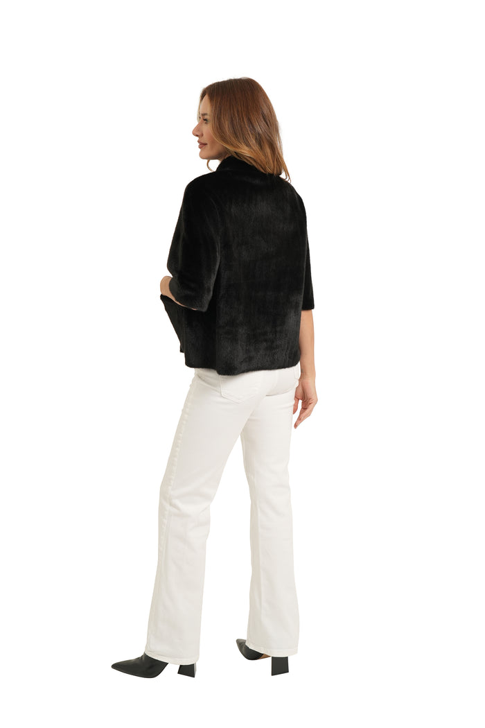 FAUX FUR CAPELET