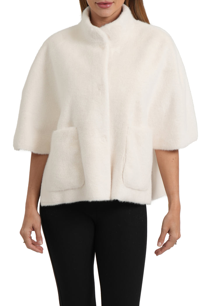 FAUX FUR CAPELET