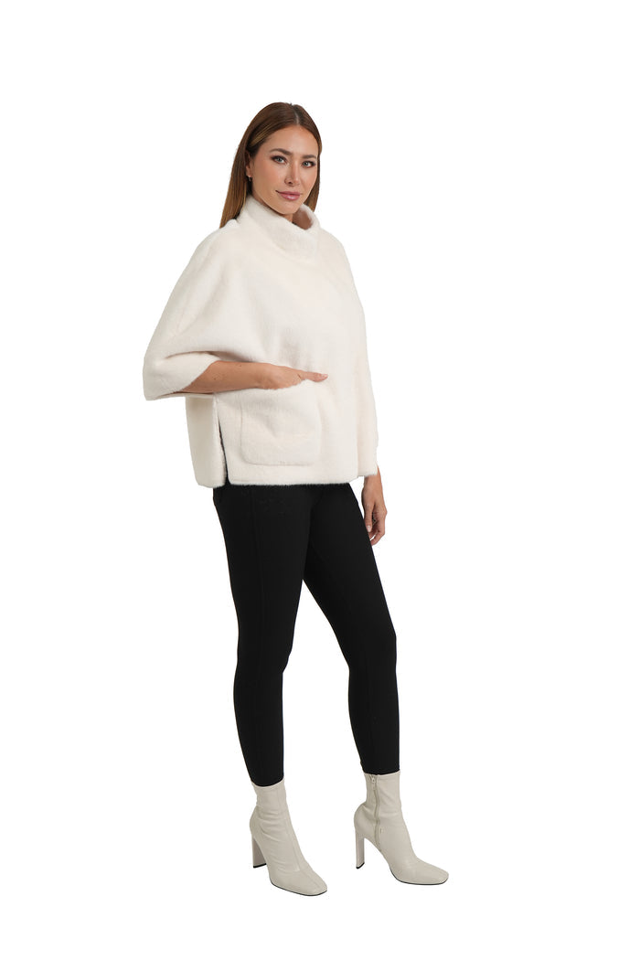 FAUX FUR CAPELET