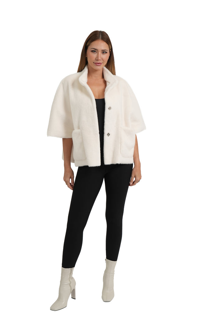FAUX FUR CAPELET