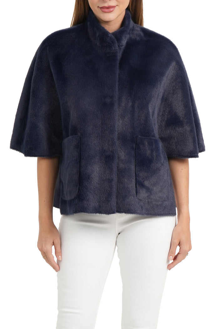 FAUX FUR CAPELET