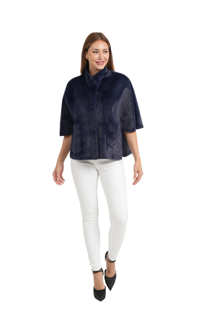 FAUX FUR CAPELET