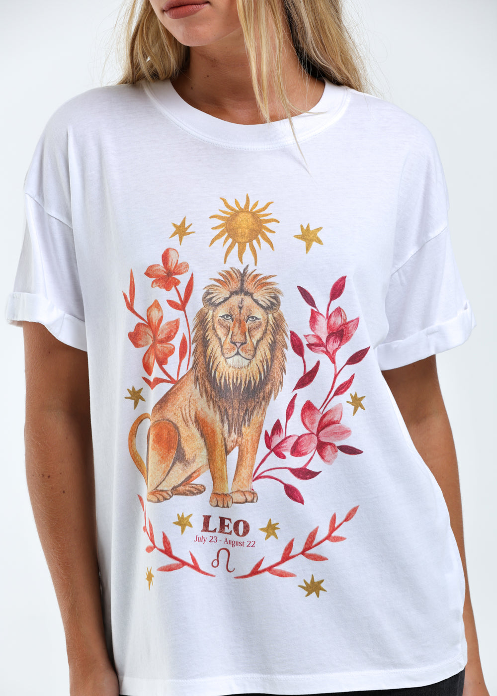 VINTAGE WHITE ZODIAC TEE