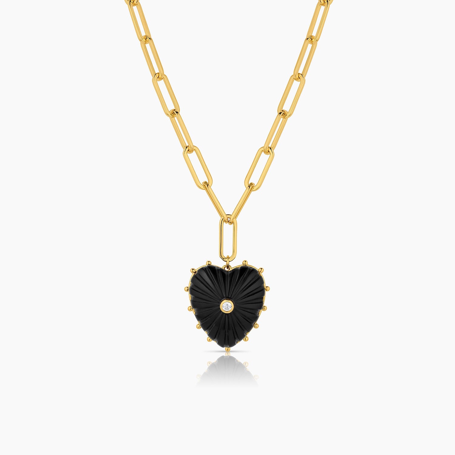 GENUINE PANDORA MI Amor Black Onyx Heart Necklace S925 ALE 💕80cm Very Rare  £160.00 - PicClick UK