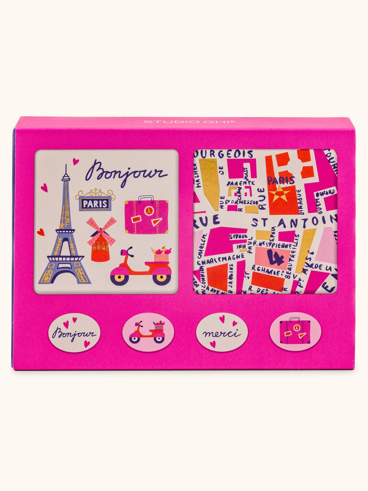 RUES DE PARIS MINI NOTE CARD SET