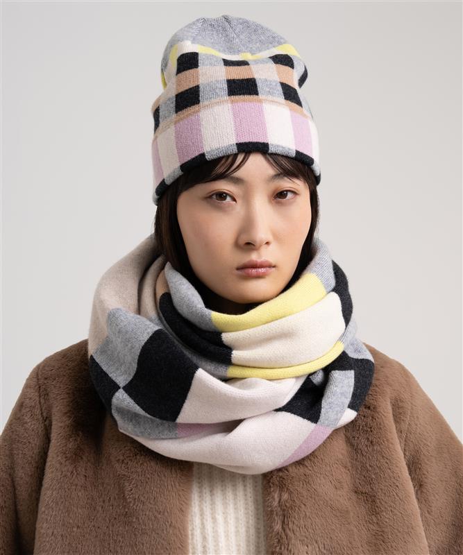 MERINO WOOL JACQUARD BEANIE